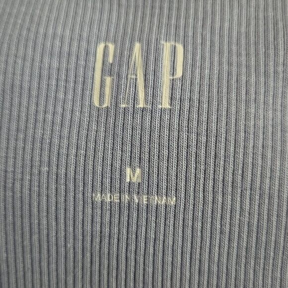 GAP MODERN RIBBED CARDIGAN DISTANT BLUE SZ M - Picture 3 of 4